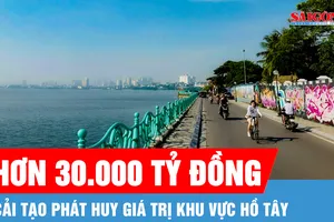 Đầu tư hơn 30.000 tỷ đồng mở rộng nhiều tuyến đường quanh hồ Tây, làm thêm bến thuyền
