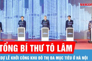 Tổng Bí thư Tô Lâm dự lễ khởi công khu đô thị đa mục tiêu ở Hà Nội
