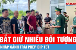 An Giang: Bắt giữ, xử lý nhiều đối tượng nhập cảnh trái phép dịp tết