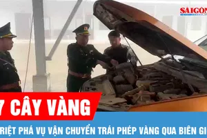 Một vụ vận chuyển trái phép vàng qua biên giới bị triệt phá