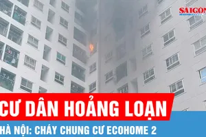 Hà Nội: Cháy chung cư Ecohome 2, cư dân hoảng loạn