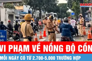 Mỗi ngày có từ 2.700-5.000 trường hợp vi phạm về nồng độ cồn