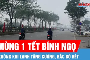 Không khí lạnh tăng cường, Bắc bộ rét từ mùng 1 Tết Bính Ngọ