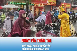 Podcast bản tin trưa 26-2: Trời mưa, nhiều người vẫn kiên nhẫn chờ mua vàng ngày Vía Thần Tài