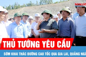 Thủ tướng yêu cầu sớm đưa cao tốc qua Gia Lai, Quảng Ngãi vào khai thác