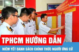 TPHCM hướng dẫn niêm yết danh sách chính thức người ứng cử