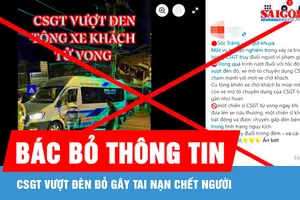 Bác bỏ thông tin CSGT vượt đèn đỏ gây tai nạn chết người