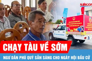 Ngư dân Phú Quý trở về đảo, sẵn sàng cho ngày hội bầu cử