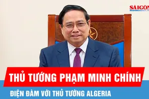 Thủ tướng Phạm Minh Chính điện đàm với Thủ tướng Algeria