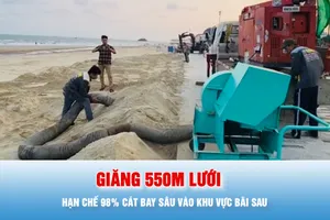 Podcast bản tin tối 24-3: Giăng 550m lưới, hạn chế 98% cát bay vào khu vực Bãi Sau