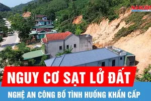 Nghệ An công bố tình huống khẩn cấp về sạt lở đất