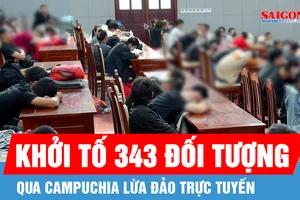 Khởi tố 343 đối tượng sang Campuchia lừa đảo trực tuyến