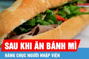 Hàng chục người nhập viện nghi do ngộ độc bánh mì