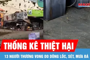 4 người chết, 9 người bị thương do dông lốc, sét, mưa đá tại các địa phương