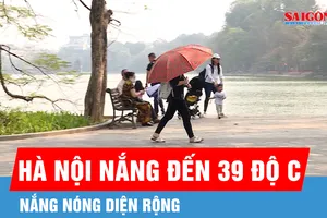 Nắng nóng ở Hà Nội có thể lên đến 39 độ C