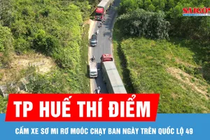 Thí điểm cấm xe sơ mi rơ moóc chạy ban ngày trên Quốc lộ 49