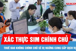 Người dùng có thể xác thực thông tin thuê bao chính chủ trước ngày 15-4