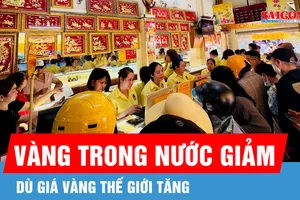 Sáng 22-4, giá vàng trong nước giảm dù giá thế giới tăng