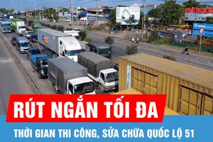 Rút ngắn thời gian thi công, sửa chữa quốc lộ 51