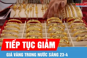 Vàng miếng SJC và vàng nhẫn 9999 rời khỏi mốc 170 triệu đồng/lượng
