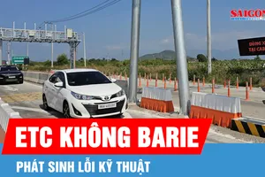 ETC không barie phát sinh lỗi kỹ thuật