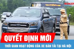 Hà Nội điều chỉnh thời gian hoạt động của xe bán tải