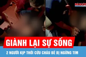Tặng giấy khen 2 cá nhân kịp thời cứu sống cháu bé bị ngừng tim 