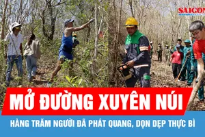 Hoàn thành việc mở đường xuyên núi Lớn – Vũng Tàu