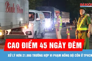 Xử lý hơn 21.900 trường hợp vi phạm nồng độ cồn trong dịp cao điểm tổng rà soát địa bàn ở TPHCM