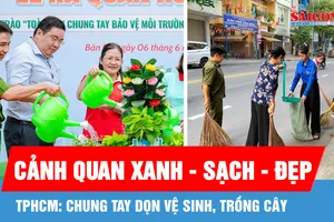 TPHCM: Chung tay dọn vệ sinh, trồng cây tạo cảnh quan xanh - sạch - đẹp