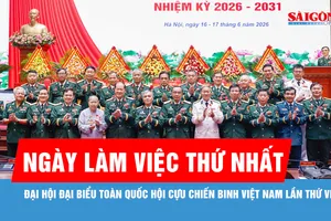 Ngày làm việc thứ nhất Đại hội đại biểu toàn quốc Hội Cựu chiến binh Việt Nam lần thứ VIII