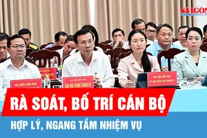 Rà soát, bố trí cán bộ cho hợp lý, ngang tầm nhiệm vụ