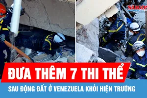 Đưa thêm 7 thi thể sau động đất ở Venezuela khỏi hiện trường