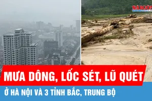 Cảnh báo mưa dông kèm lốc sét ở Hà Nội, lũ quét, sạt lở đất 3 tỉnh Bắc, Trung Bộ