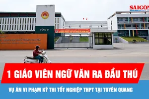Vụ án vi phạm kỳ thi tốt nghiệp THPT tại Tuyên Quang: 1 giáo viên Ngữ văn ra đầu thú