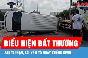 Làm rõ nguyên nhân ô tô lật trên cầu An Lạc, tài xế nhảy xuống kênh