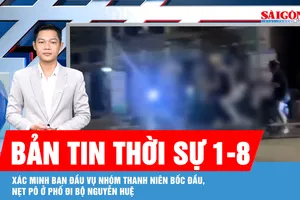 Bản tin thời sự ngày 1-8: Xác minh ban đầu vụ nhóm thanh niên bốc đầu, nẹt pô ở phố đi bộ Nguyễn Huệ
