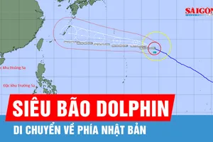 Siêu bão Dolphin giảm cấp, di chuyển về phía Nhật Bản