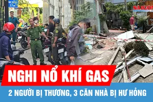 Nghi nổ khí gas, 2 người bị thương