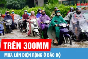 Cảnh báo mưa lớn diện rộng ở Bắc bộ và Bắc Trung bộ từ chiều 4-8v