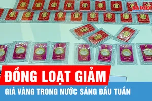 Sáng 10-8: Giá vàng đảo chiều giảm