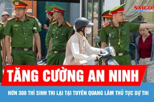 Tuyên Quang: Hơn 300 thí sinh thi lại đến làm thủ tục dự thi