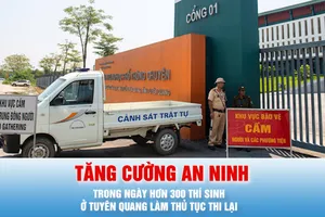 Podcast bản tin tối 13-8: Tăng cường an ninh trong ngày hơn 300 thí sinh ở Tuyên Quang làm thủ tục thi lại