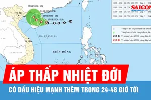 Áp thấp nhiệt đới có khả năng mạnh thêm