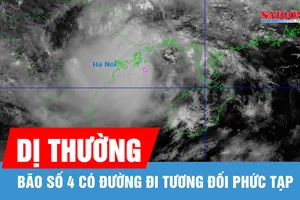 Bão số 4 có đường đi phức tạp và dị thường