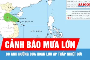 Áp thấp nhiệt đới vào vùng biển Trung bộ, cảnh báo mưa lớn
