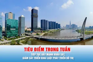 Tiêu điểm trong tuần: Tiếp tục đẩy mạnh khảo sát, giám sát triển khai Luật Phát triển đô thị