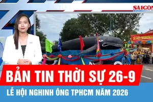 Bản tin thời sự ngày 26-9: Lễ hội Nghinh Ông TPHCM - Tri ân biển cả, tưởng nhớ tiền nhân