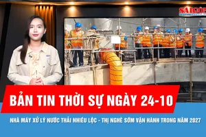 Bản tin thời sự ngày 24-10: Tham quan nhà máy xử lý nước thải lớn nhất TPHCM