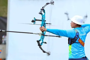 Châu Thị Kiều Oanh đoạt được chiếc huy chương bạc SEA Games đầu tiên trong sự nghiệp. Ảnh: DŨNG PHƯƠNG